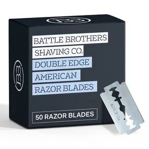 Made in U.S.A. Double Edge Safety Razor Blades - Pack of 50