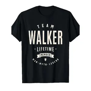 Team Walker Lifetime Member Funny Name Walker T-ShirtSame Style for Men and Women 2025 Summer Short-sleeved Printed T-shirt Pure Polyester, PLUS SIZE, Everyday Tshirt, Casual Wear, Graphic Tshi, Parties, Beach & Sports
