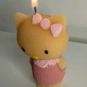 Pink Kitty Candle