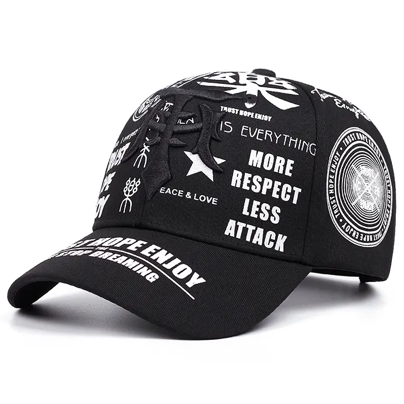 Casquette Streetwear Casquette De Baseball Avec Lettre Brodée Hip Hop Réglable En Casquette Décontractée Cadeau