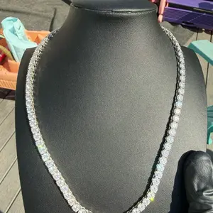 VVS Moissanite Tennis Chain | 925 Sterling Silver | GRA Certified | 18” 5mm