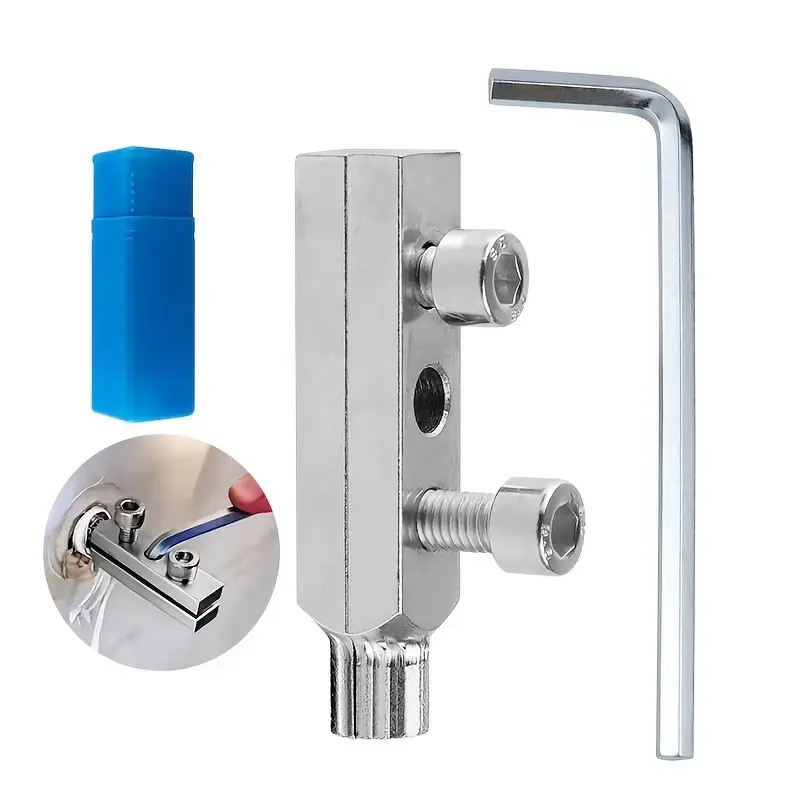 Wire Stripping Pipe Thread Extractor Set, Suitable for Damaged Pipe Thread Remover and Extractor, Simple Bolt Extractor Kit, Broken Hex Screw Removal Tool, Construction Hardware Tools 【shenzhenshishanluwangluokejiyouxiangongsi】