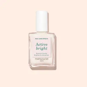 Manucurist Active Bright - Brightening Nail Care Polish - Evens Nail Tone, Boosts Radiance & Strengthens Nails - Clean, Non-Toxic, Vegan Formula for Healthy, Glossy Nails