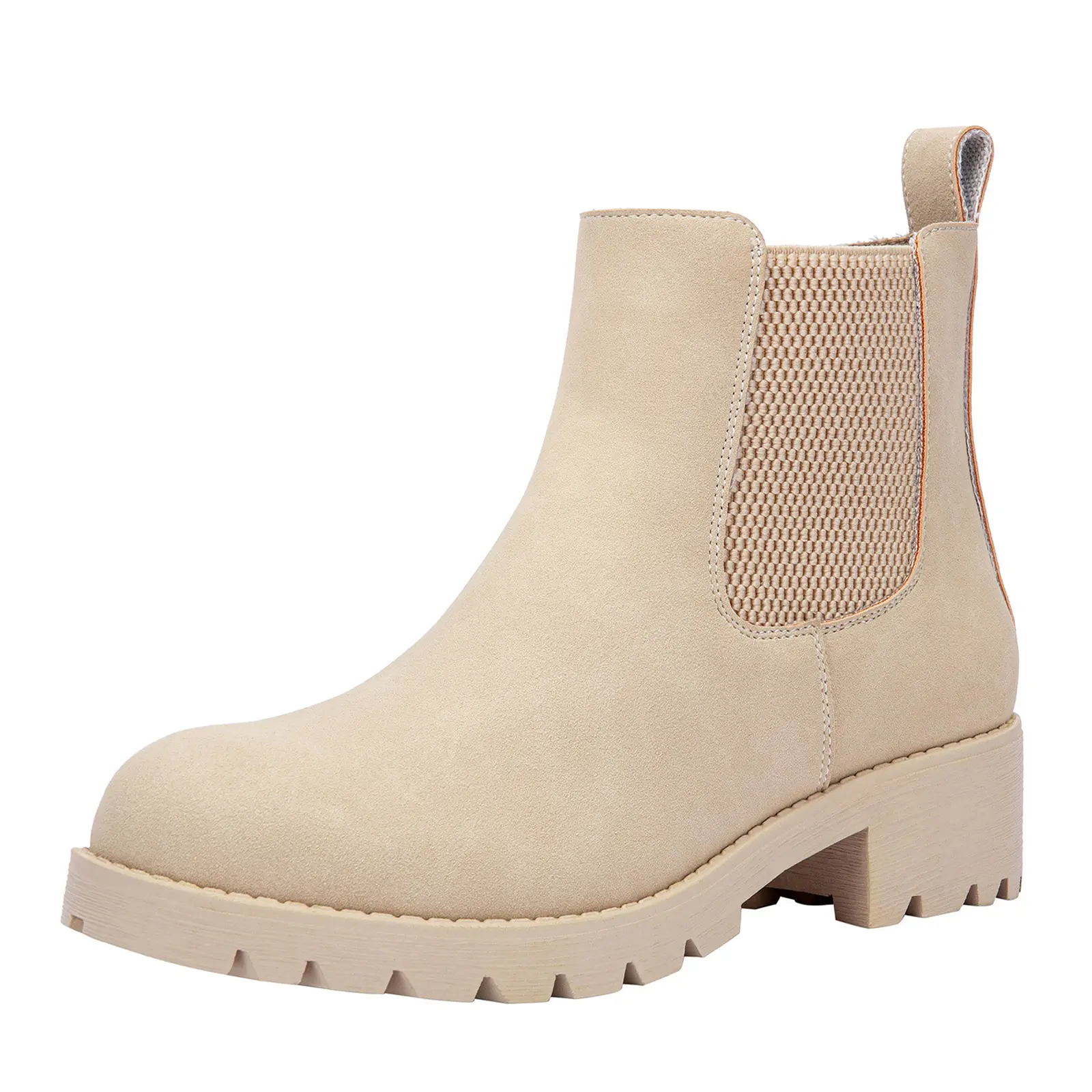 Women's Platform Chelsea Boots Pull-On Ankle Booties Girl Soft Footwear