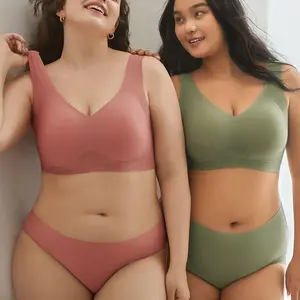 Seamless plus-size women's bras make large breasts look smaller, prevent sagging, are comfortable without underwire, lightweight and breathable, and specially designed for large breasts.