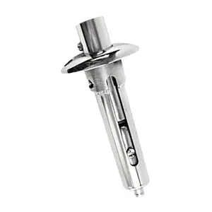 MARINE CITY 90 Degree Spring Flush Mounting Socket 304 Stainless Steel for 7/8 Inch Flag Stanchion Pole Corrosion Resistant for Boats