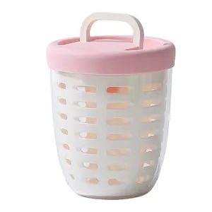 Portable Picnic Party Fruit Salad Storage Cup with Lids and Fork,20 Oz Fruit Storage Containers for Fridge with Removable Colander BPA-Free,Leak-Proof,Keep Fruits,Berry,Salad Fresh longer