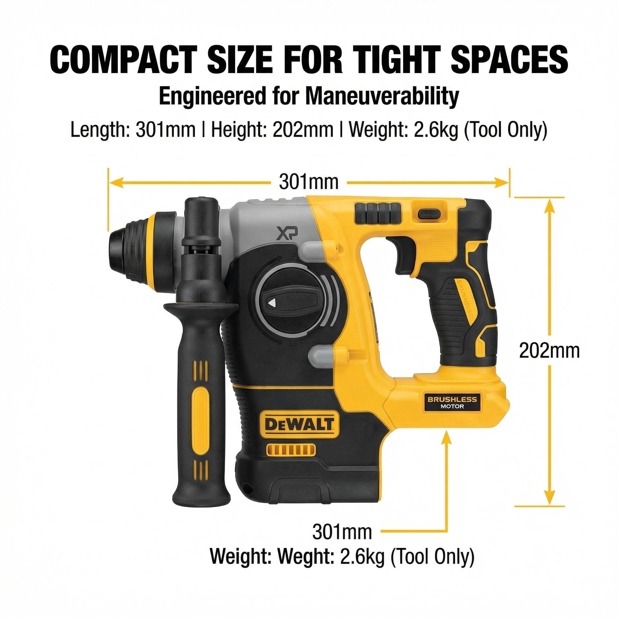 Dewalt DCH273 Rotary Hammer Drill Kit One Battery Charger Building Repair Electric Wrench Makita Charger