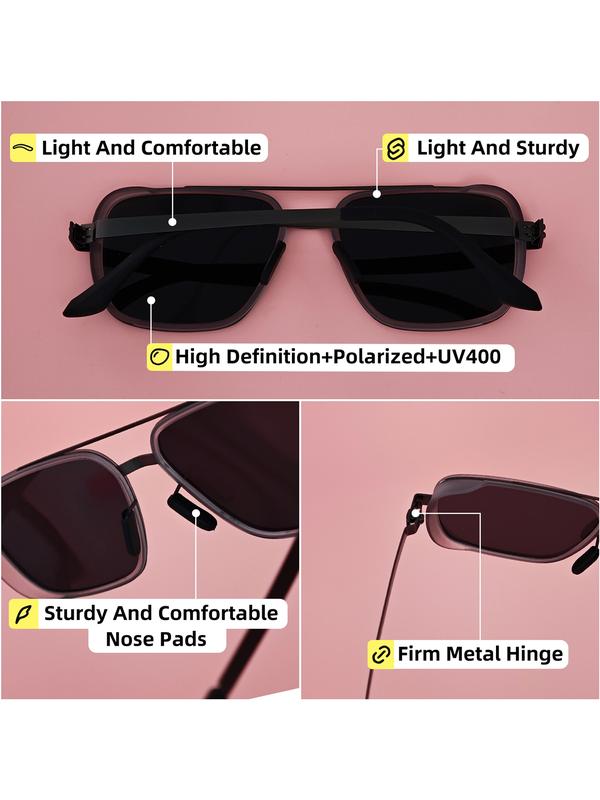 Drivision Unisex High-End Full Frame Sunglasses, Outdoor Sports Golf Polarized Sun Glasses Uv400, Casual Style All Seasons