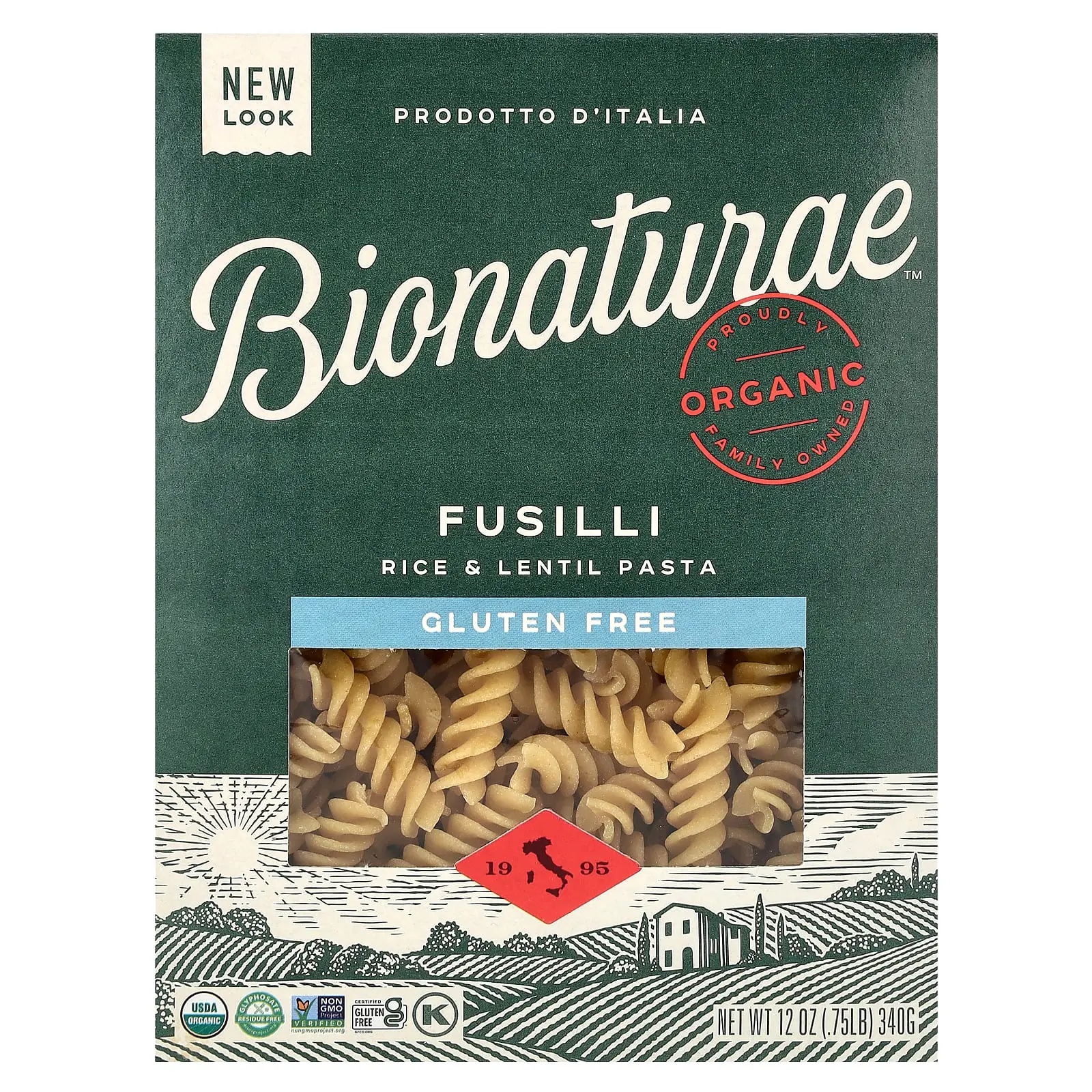 Bionaturae Gluten Free Rice & Lentil Pasta, Fusilli, 12 oz (340 g) Bionaturae Gluten Free Rice & Lentil Pasta, Fusilli, 12 oz (340 g)