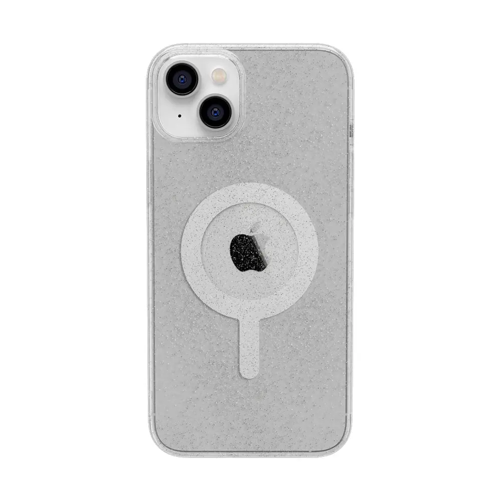 Casely iPhone 15 Case | Clear Skies | Clear Shimmer | Clear Classic Ultra-Thin Design | Compatible with MagSafe