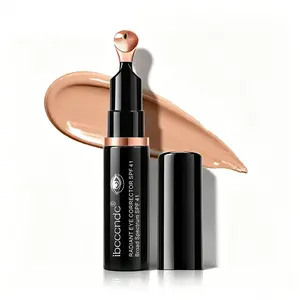 RADIANT EYE CORRECTOR SPF 41, Hydrating Eye Serum Peach-Tone Color Corrects Dark Circles, Cooling Massage Tip Reduces Puffiness, Pump Dispenser, Ideal for Tired Skin Daily Use