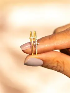 Artificial Gemstone Decorated Ring, Artificial Zircon Rings, Cubic Zirconia Rings, Fashion Accessories for Women & Girls, Trendy All-match & Exquisite Jewelry for Birthday Gift