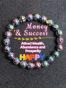 Handmade Lava Stone Bracelet, Bohemian Style Natural Stone Bead, Wealth Bracelet for Men & Women, Unique Jewelry Gift Idea