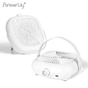 ForeverLily Nail Dust Collector with Brushless Motor Reusable Filter Compact Easy to Use for Acrylic Nails Plug-in Rechargeable Stepless Speed Regulation Manicure Tool Cutics Smooth