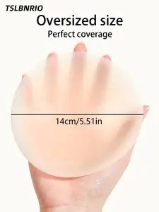 Summer Women's Plus Size Ultra-Thin Nipple Covers, Invisible Bra, Seamless Chest Pads, Strapless, Large Breast, Travel, Bikini, Swimsuit, Dress