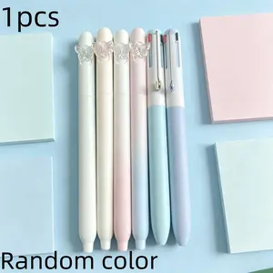 1pcs Butterfly Neutral Pen, Twist Gradient Color High Aesthetic Ballpoint, Cs Quick-Dry Rectangle Pen, Ideal for Writing and Signing