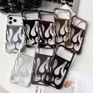 Flame Pattern Case For iPhone 17 Series 3D Textured Cooling Ultra Thin TPU Quality Cover for iPhone 17Air 17Pro 17ProMax