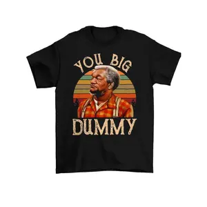 Vintage Style Short Sleeve Cotton Top Featuring Fred Sanford You Big Dummy Design