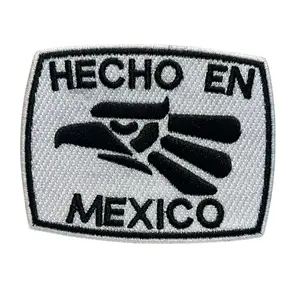 Hecho en Mexico Embroidered Patch — Iron On Patch 9 cm X 6.5 cm