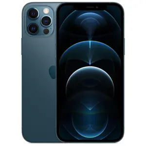 Refurbished iPhone 12 Pro (Unlocked)-Acceptable Condition Bundle with Wireless Earbuds, Screen Protector & 1 Year Warranty