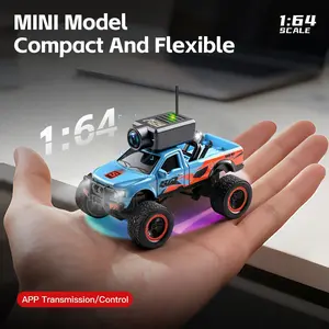 Wltoys Xks 6407-C/6407 1/64 Scale RC Car, 2.4g WiFi Camera Mini Off-Road Truck, APP Control, Unisex, Ready-To-Play, Fun for All Ages