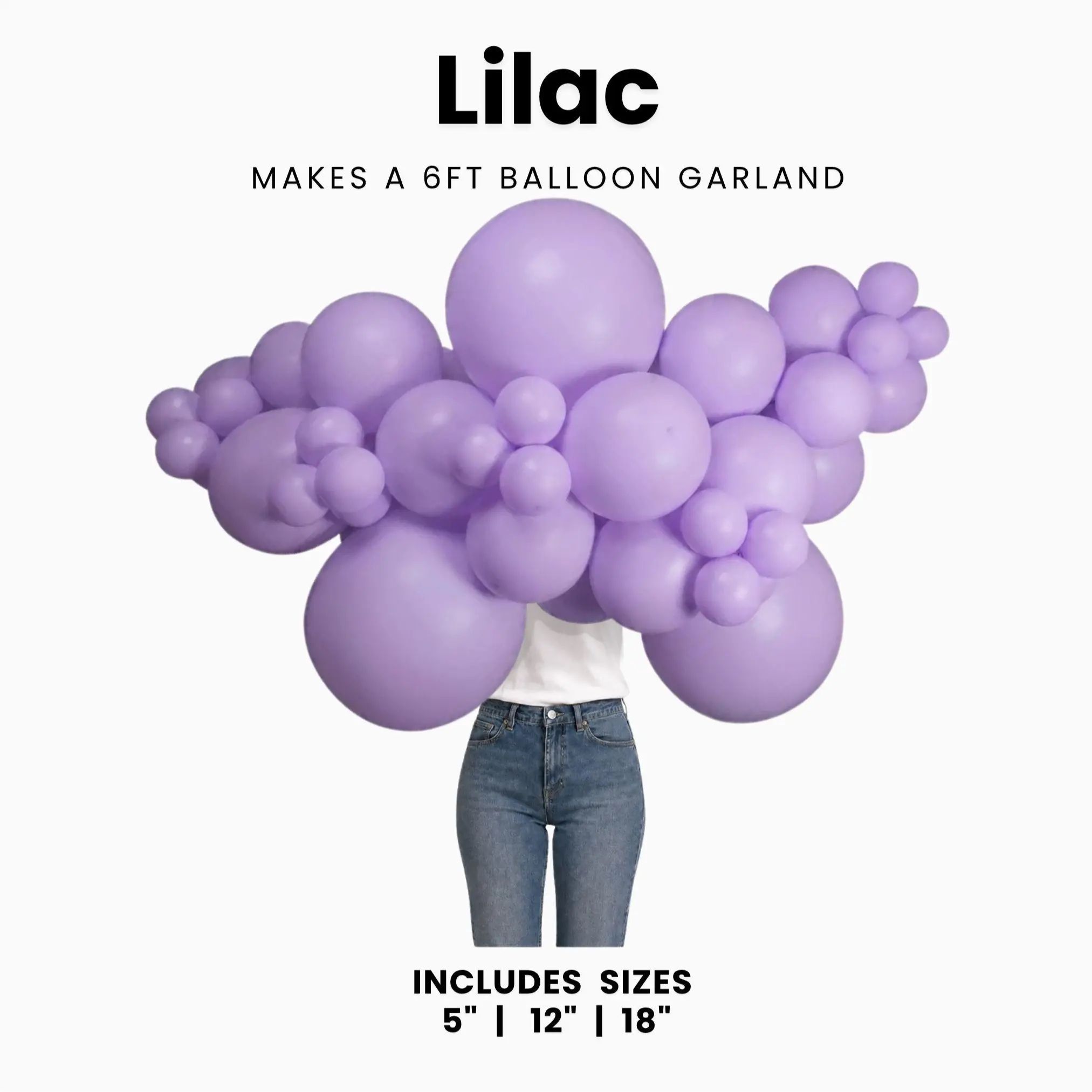 Lilac Balloon Pack with Optional Add-Ons