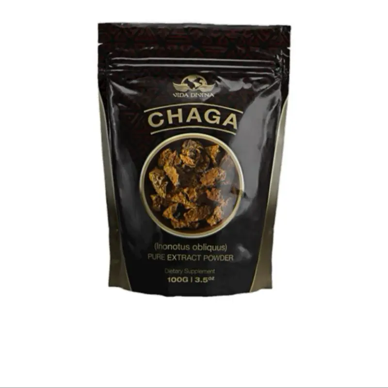 Chaga Mushroom Powder Extract- Antioxidant & Anti-Inflammatory Supplement - Edible Natural Healthcare Fitness Dietary Vitamin