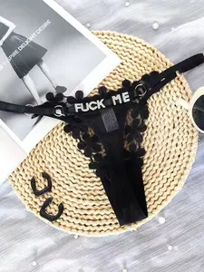 1 pair of thong with diamond decoration printed on it, Christmas gift, underwear, ideal gift for family and friends, suitable for Halloween, Christmas, Carnival (one size fits all, adjustable to fit 40-75 kg weight，Not customizable in English)