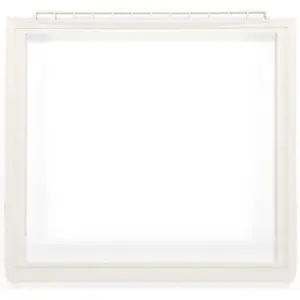 HECASA 240599803 Crisper Pan Cover Shelf Frame W/O Glass Compatible with Frigidaire Refrigerator Replacement only