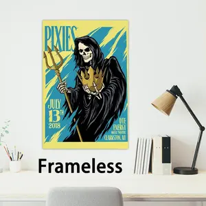 Poster Modern art 2D Rock poster, suitable for bedroom P-Pixies living room Band decor. Vibrant colors, clear images Doolittle ideal for home office decor.