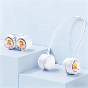 Neck Fan,Portable  Wearable Fan with 360° Adjustable，3 Speeds ,USB Rechargeable 1800 mAh Battery Operated,Quiet Foldable USB Personal Fan for Men, Women, Outdoor, Travel, Gift