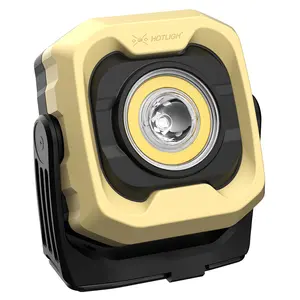 [zf7899]HOTLIGH Rechargeable Work Light 1200LM, Magnetic LED Spotlight & Floodlight, 4000mAh Battery, IPX4 Waterproof, Portable for Car Repair, Camping, Emergency fathersdaygiftideas