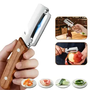 2-In-1 Vegetable Fruit Peeler, Efficient Peel & Cutter Tool, Ideal for Home Kitchen Use, Durable Design for Daily Food Prep Tasks