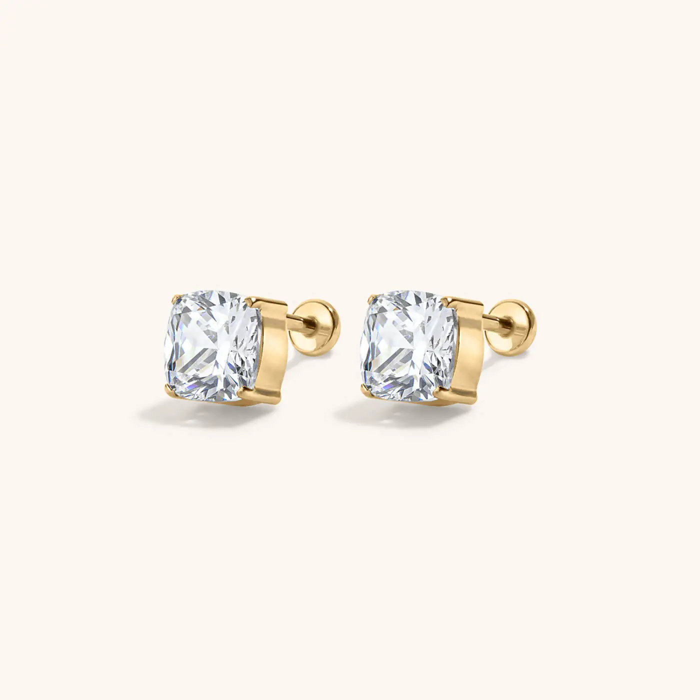 Celestial Crystal Cushion Nap Costume Earrings, Body-Safe Fashion Accessories, Body-Safe Earrings