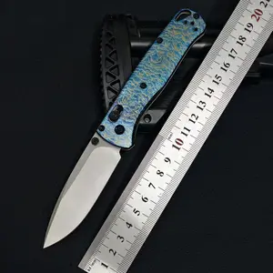 Outdoor folding knife, titanium alloy handle, M390 high hardness blade, EDC outdoor camping, driving, fishing tool, best gift
