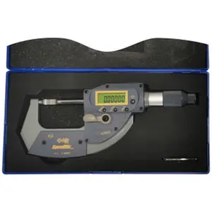 iGaging IP65 Origin SpeedMic Digital Micrometer, 1-2" Range, Absolute Origin Measurement, Quick Release, 3V CR2032 Battery, 0-3" Sets Available