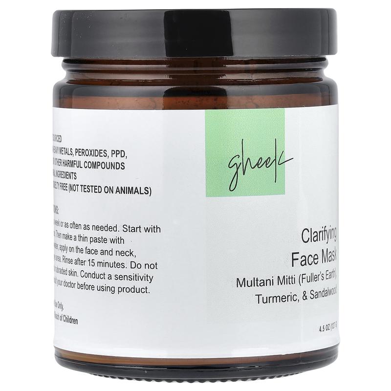 Pure Indian Foods Gheek, Clarifying Beauty Face Mask, 4.5 oz (127 g)