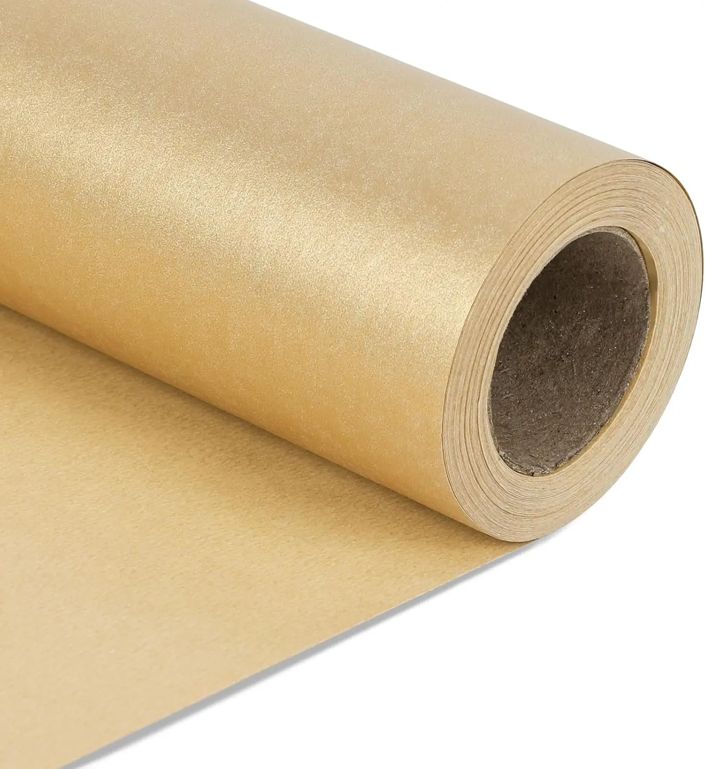 Gold Matte Wrapping Paper,Solid Color Pearly-Lustre Paper,Gift Wrapping Paper,Perfect for Wedding,Valentine's Day,Birthday,Christmas,Baby Shower,DIY Bouquet (17 Inches X 32.8 Feet)