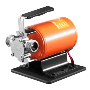 fathersdaygift VEVOR Water Transfer Pump, 12V DC 360 GPH 1/10HP, Portable Electric Utility Pump with 6 ft Suction Hose Kit, Impeller, Suction Strainer, for Garden, Rain Barrel, Pool, Pond, Hot Tub, Aquarium Draining