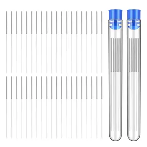 40Pcs 3D Printer Nozzle Cleaning Kit, Nozzle Cleaner 3D Printer - 0.4Mm Stainless Steel Cleaning Needles Set, Universal for 3D Printers, Clog Removal Tool Kit EILKBLA