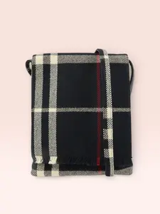 Pre-owned BURBERRY Wool Crossbody Bags Plaid London Crossbody Bag
