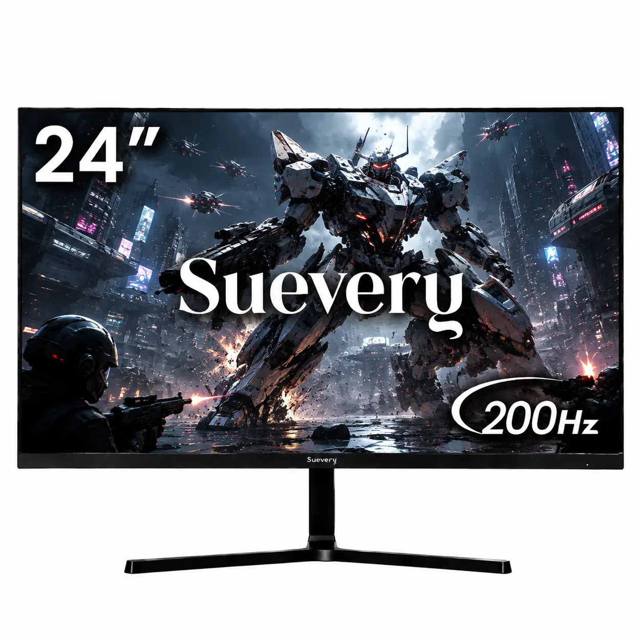 24-Inch FHD 1080P 200Hz Gaming Monitor, 1ms Response Time, 120% sRGB Wide Color Gamut, FreeSync, HDMI & DP Ports, Low Blue Light Eye Care, Black Desktop Monitor for PCs, Monitors