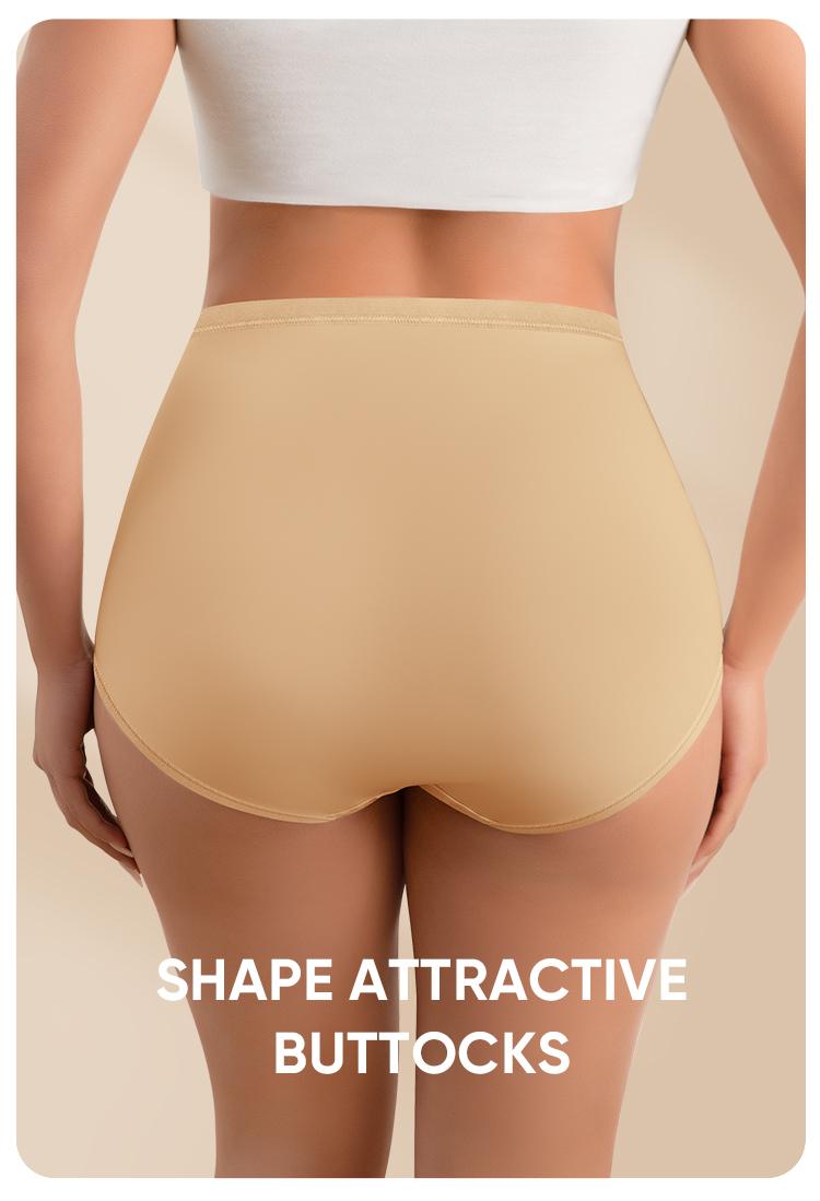 【Soft Cotton】Morelect 4/6/8 Pcs Women's High-Waisted Underwear, Breathable & Comfortable Panties,Classic Briefs with Signature Logo, Solid Color Panty for Year-Round Wear,S-XXXL,mothersdaygift.