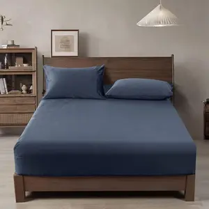 Fitted Sheet  Size, 1 Pack Luxury Super Soft Cozy Comfy Flannel Bed Sheets with 15'' Deep Pocket, Suitable for Fall Winter and Spring, No Pillowcases, Blue Greyish