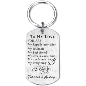 Soulmate Anniversary Valentine Wedding Keychain Gifts for Love Husband Wife Girlfriend Boyfriend Birthday Gifts
