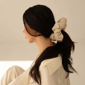 Padded Silk Scrunchie - Dusty Gold