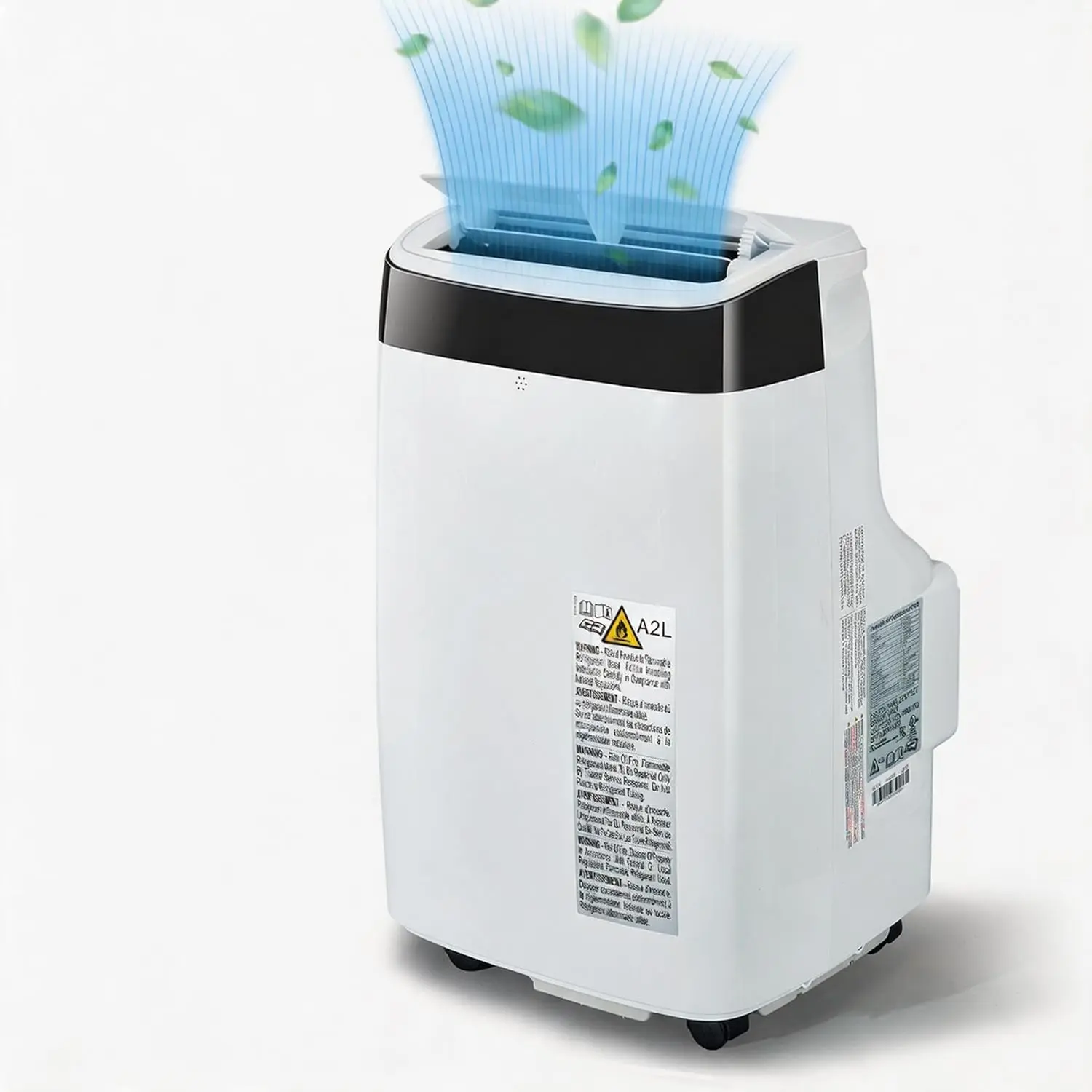 10,000 BTU Portable Air Conditioner, 3-in-1 AC Unit with Dehumidifier & Fan, Dual Motor, 48dB Quiet, 24H Timer, Remote Control, Washable Filter for Home, Office, Bedroom (Up to 450 Sq.Ft)