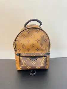 Pre-owned Louis Vuitton COATED CANVAS Backpacks REVERSE MONOGRAM PALM SPRINGS PM