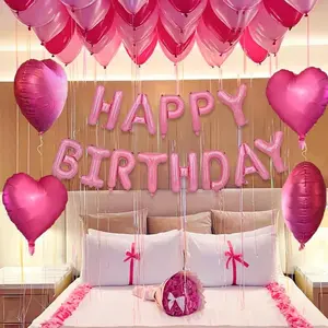 Balloon Arch Kit, Pink Balloon Set, Romantic Decorative Balloon for Birthday Wedding Baby Shower Party, Party Supplies, Decoration, Latex Balloons